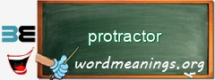 WordMeaning blackboard for protractor